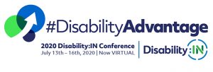 #DisabilityAdvantage 2020 Annual Conference logo July 13th – 16th now virtual.